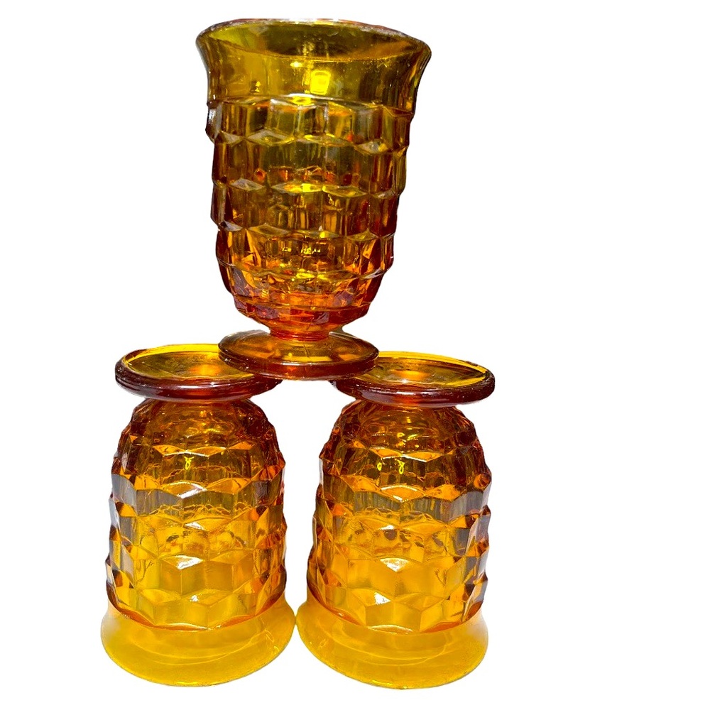 Vintage Indiana Colony Whitehall juice glasses